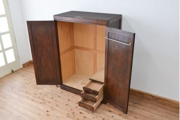 ビンテージ　中古 軽井沢彫りワードローブ(洋服箪笥、洋服タンス)