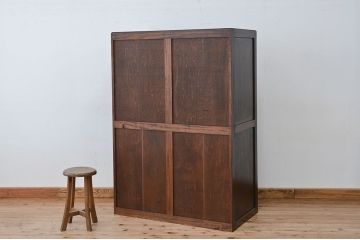 ビンテージ　中古 軽井沢彫りワードローブ(洋服箪笥、洋服タンス)