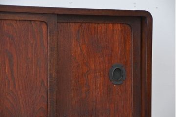 レトロ家具　昭和レトロ　二段重ね茶箪笥