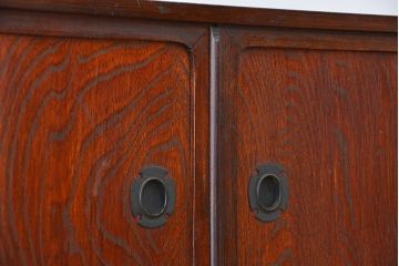 レトロ家具　昭和レトロ　二段重ね茶箪笥
