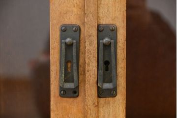 アンティーク家具　アンティーク　古いナラ材の上質な本箱(ブックケース、本棚)