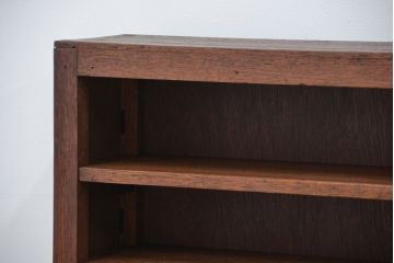 レトロ家具　★昭和レトロ　シンプルな薄型飾り棚(本棚)