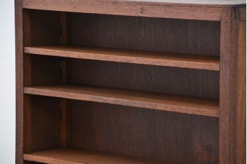 レトロ家具　★昭和レトロ　シンプルな薄型飾り棚(本棚)