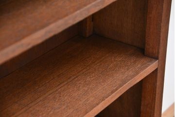 レトロ家具　★昭和レトロ　シンプルな薄型飾り棚(本棚)