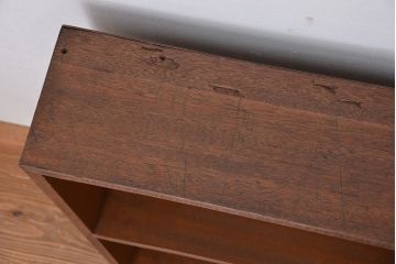 レトロ家具　昭和レトロ　シンプルなペイント薄型飾り棚(2)(本棚)