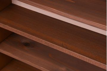 レトロ家具　昭和レトロ　シンプルなペイント薄型飾り棚(3)(本棚)