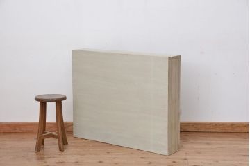 レトロ家具　昭和レトロ　シンプルなペイント薄型飾り棚(4)(本棚)