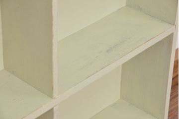 レトロ家具　昭和レトロ　シンプルなペイント薄型飾り棚(5)(本棚)