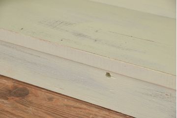 レトロ家具　昭和レトロ　シンプルなペイント薄型飾り棚(5)(本棚)