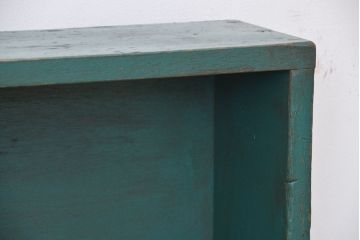 レトロ家具　昭和レトロ　シンプルなペイント薄型飾り棚(7)(本棚)