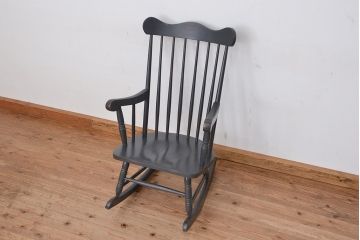 ★中古　1980年頃　アンティークペイントロッキングチェア