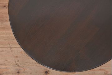 アンティーク家具　アンティーク　古い栓材の丸型ちゃぶ台(1)(テーブル、机)