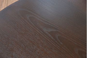アンティーク家具　アンティーク　古い栓材の丸型ちゃぶ台(1)(テーブル、机)