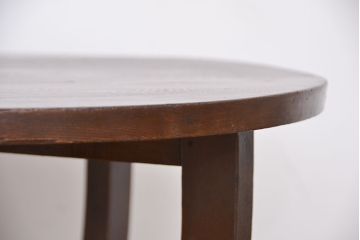 レトロ家具　昭和レトロ　小振りなカフェテーブル(ラウンドテーブル、コーヒーテーブル、サイドテーブル、センターテーブル)