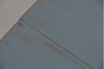 アンティーク家具　折り畳み式アンティークペイント丸テーブル(2)(机)