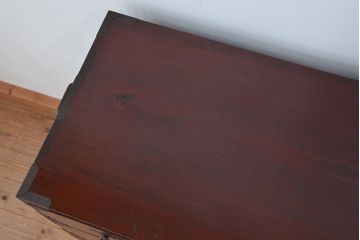 アンティーク家具　古民具・骨董　丸金具の上質な時代箪笥(1)(最上箪笥)
