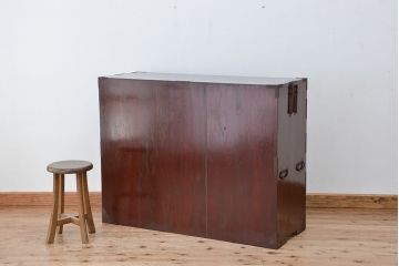 アンティーク家具　古民具・骨董　丸金具の上質な時代箪笥(1)(最上箪笥)