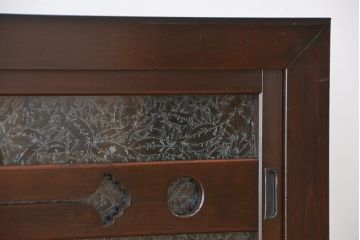 アンティーク家具　アンティーク　味わい深い水屋箪笥ローボード(1)(テレビボード、食器棚、テレビ台、キャビネット、収納棚)