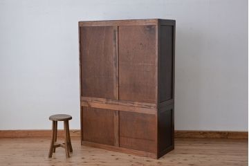 ビンテージ　中古　軽井沢彫り二段重ね　整理箪笥(チェスト、タンス)