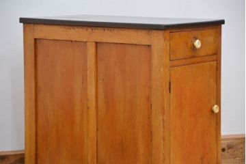 レトロ家具　昭和レトロ　小さな引き出し付き収納棚(サイドテーブル)
