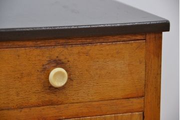 レトロ家具　昭和レトロ　小さな引き出し付き収納棚(サイドテーブル)