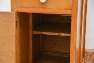 レトロ家具　昭和レトロ　小さな引き出し付き収納棚(サイドテーブル)