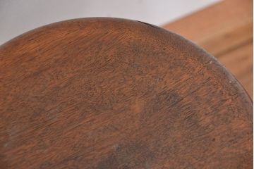 レトロ家具　昭和レトロ　古い木のかわいいスツール(丸椅子、イス)