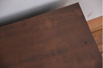 アンティーク家具　アンティーク　小振りなロータイプモールガラス収納棚(ローボード)