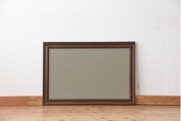 アンティーク　引き戸にもなるアンティークミラー(鏡、ガラス戸)