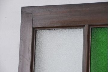 ★大正ロマン　色ガラス入りのシックなドア(1)(扉)