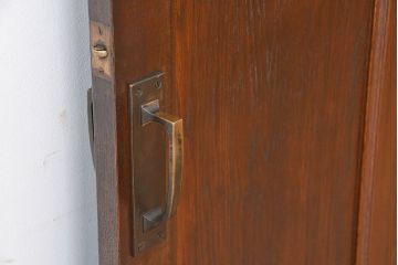 ★大正ロマン　色ガラス入りのシックなドア(1)(扉)