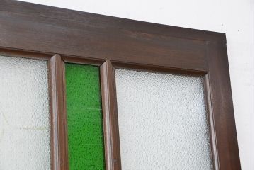 ★大正ロマン　色ガラス入りのシックなドア(1)(扉)