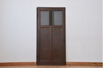 ★大正ロマン　色ガラス入りのシックなドア(2)(扉)