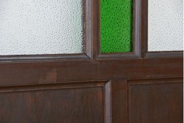 ★大正ロマン　色ガラス入りのシックなドア(2)(扉)
