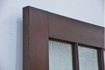 日本製アンティーク　大正〜昭和初期　チーク材の重厚なドア(扉)