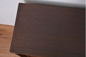 アンティーク家具　古民具・骨董　杢目の良い上質な杉材引き戸の収納棚(下駄箱)