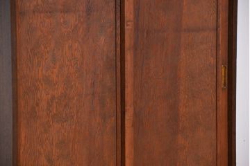 アンティーク家具　古民具・骨董　杢目の良い上質な杉材引き戸の収納棚(下駄箱)