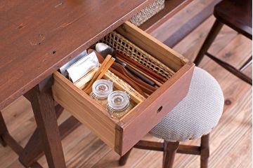 アンティーク家具　アンティーク　引き出し付き横長作業台(テーブル、机)