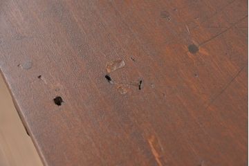 アンティーク家具　アンティーク　引き出し付き横長作業台(テーブル、机)