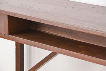 アンティーク家具　アンティーク　引き出し付き横長作業台(テーブル、机)