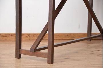 アンティーク家具　アンティーク　引き出し付き横長作業台(テーブル、机)