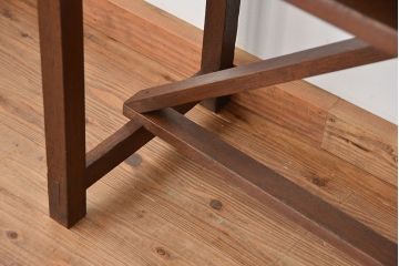 アンティーク家具　アンティーク　引き出し付き横長作業台(テーブル、机)