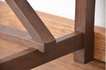 アンティーク家具　アンティーク　引き出し付き横長作業台(テーブル、机)