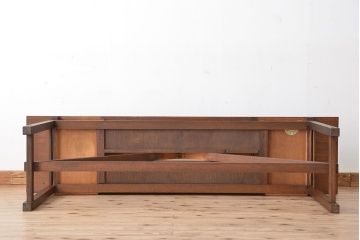 アンティーク家具　アンティーク　引き出し付き横長作業台(テーブル、机)