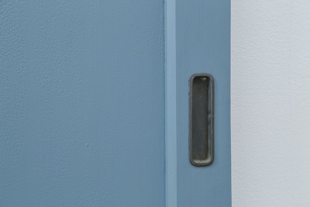 アンティーク モールガラス入り!ペイントガラス引き戸2枚セット(ガラス戸)