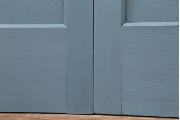 アンティーク モールガラス入り!ペイントガラス引き戸2枚セット(ガラス戸)