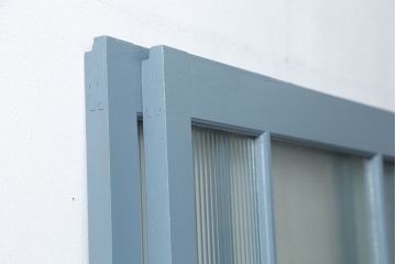 アンティーク モールガラス入り!ペイントガラス引き戸2枚セット(ガラス戸)