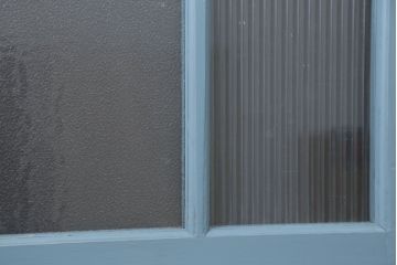 アンティーク モールガラス入り!ペイントガラス引き戸2枚セット(ガラス戸)