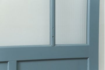 アンティーク モールガラス入り!ペイントガラス引き戸2枚セット(ガラス戸)