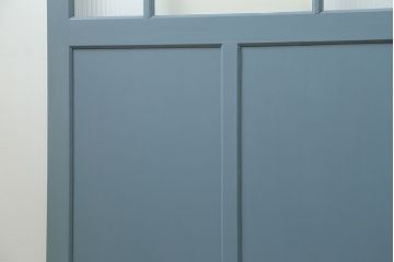 アンティーク モールガラス入り!ペイントガラス引き戸2枚セット(ガラス戸)